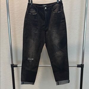 Kittenish Black Distressed Jeans